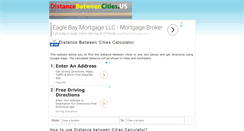 Desktop Screenshot of distancebetweencities.us